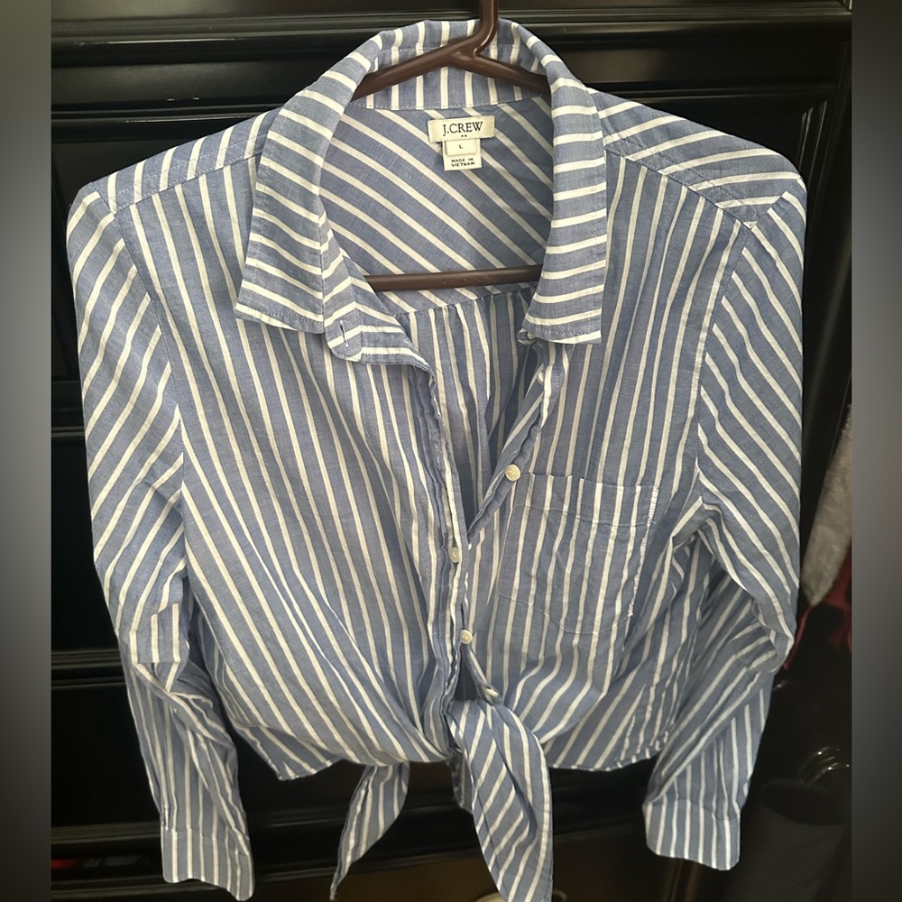 Jcrew tie blouse
